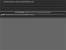 Tablet Screenshot of erlebnispark-asp-humboldthain.de